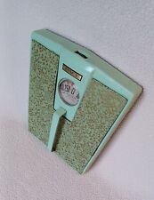 RARO Vintage Ritmo Balança de Banheiro com Alça de Metal Azul-petróleo Verde Retrô , usado comprar usado  Enviando para Brazil