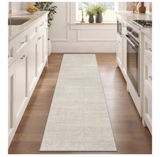 Beige washable runner for sale  Smithville