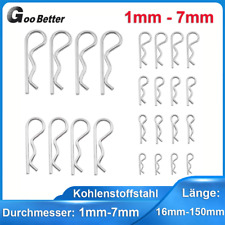 1mm-7mm Federstecker Federsplint Stecksplint Verzinkt Splint Sicherungsklam comprar usado  Enviando para Brazil