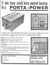 1963 advert porta for sale  SIDCUP