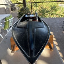 Vintage 36 "Prather, Dumas Semi V Barco de Controle Remoto com 40 Webra Inboard Completo comprar usado  Enviando para Brazil