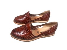 SANDÁLIAS HUARACHE MEXICANAS DE COURO BRONZEADO FEITAS À MÃO FEMININAS TAMANHO 3, usado comprar usado SANDÁLIAS HUARACHE MEXICANAS DE COURO BRONZEADO FEITAS À MÃO FEMININAS TAMANHO 3, usado comprar usado  Enviando para Brazil