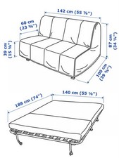 Sofabed seater for sale  OLDHAM