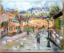 PARIS AU LAPIN AGILE CABARET ART TABLEAU PEINTURE SIGNE JUMEAUX JEAN PIERRE, usado comprar usado  Enviando para Brazil