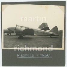 Airspeed Consul G-AHJZ Original Photo, CX027 comprar usado Airspeed Consul G-AHJZ Original Photo, CX027 comprar usado  Enviando para Brazil