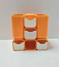 Organizador de gaveta de mesa vintage modular amarelo plástico suporte para caneta caddy comprar usado  Enviando para Brazil