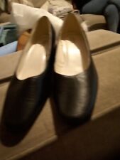 Womens.black leather slip for sale  PENZANCE