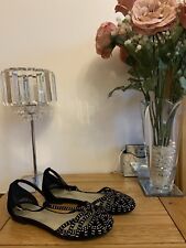 Black suedette gold for sale  KETTERING