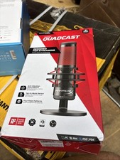 Microfone HyperX QUADCAST USB com suporte de choque antivibração 4P5P6AA NOVO EM FOLHA, usado comprar usado  Enviando para Brazil