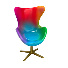 RAINBOW HIGH Casa de Bonecas Tie Dye Lounge Chair Substituição Sala de Estar Colorida, usado comprar usado  Enviando para Brazil