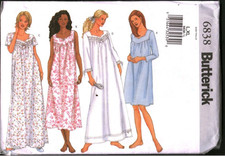 Camisón vintage 6838 Butterick patrón de costura faltas holgado L XL FUERA DE STOCK segunda mano  Embacar hacia Mexico