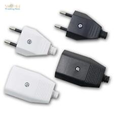 Euro-Stecker/Kupplung schwarz oder weiß EU Netzstecker flach, Strom-Stecker 230V comprar usado  Enviando para Brazil
