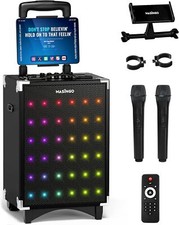 Máquina de karaokê MASINGO Soprano X2 40W 8" polegadas woofer 2 microfones, Bluetooth, USB comprar usado  Enviando para Brazil