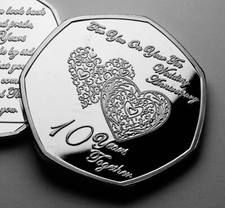 Comemorativo do seu 10º ANIVERSÁRIO DE CASAMENTO EM LATA. Presente/presente. 10 anos, usado comprar usado  Enviando para Brazil