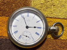 1908 ELGIN RUNNING TAMANHO 18 17J GRAU 335 SWING OUT RARO AZUL LETRAS SIDEWINDE comprar usado  Enviando para Brazil
