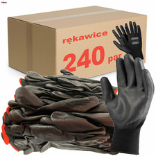 Używany, 240 x Rękawiczki robocze PoliBlack - manualne warsztatowe VERKEN - rozmiar  10 V na sprzedaż  PL