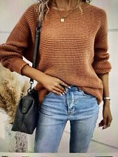 Tan chunky knit for sale  UK