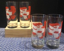 Lote 4 copos de vidro Tupperware vintage raros com produtos Tupperware, usado comprar usado  Enviando para Brazil