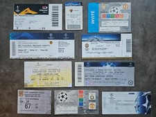 MIX BILETÓW 10 MANCHESTER MAN UTD UNITED BILETY EUROPEJSKIE 1997-2019 na sprzedaż  PL