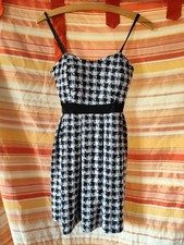 Cocktailkleid schachbrett must gebraucht kaufen  Wolfenbüttel