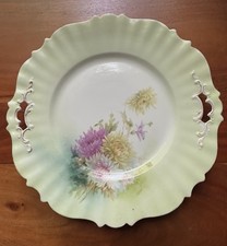 Prato de salada de sobremesa pintado à mão feito nos EUA padrão floral decorativo comprar usado  Enviando para Brazil