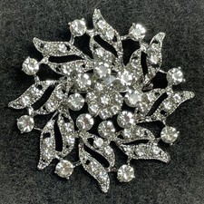 Elegant brooch silvertone for sale  Pomona