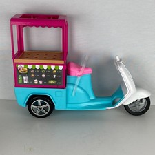 Barbie carrinho bistrô aparência legal com rodas 3 rodas fingir brincar brinquedo acessório comprar usado  Enviando para Brazil