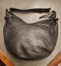 Bolsa de ombro vintage SALVATORE FERRAGAMO couro preto hobo EY-21 5386 comprar usado  Enviando para Brazil