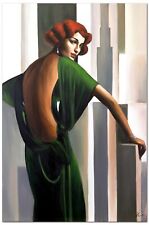 Dipinto a Olio IN Art-Deco-Stil - 90x60 Tela Arte Wanddeko G118550, używany na sprzedaż  PL