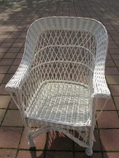 Fauteuil rotin blanc d'occasion  Étaples