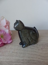 Figurine chat obsidienne d'occasion  Saint-Lambert-du-Lattay