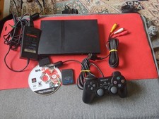 Console Sony PlayStation 2 PS2 Slim SCPH-75001 com cabos A/V OEM e adaptador CA comprar usado  Enviando para Brazil