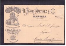Cartolina commerciale marsala usato  Italia