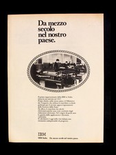 Pubblicità calcolatori ibm usato  Italia