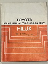 Carro Toyota HILUX Carina & Celica chassi e manual de reparo de carroceria YN5 - 6, LN5 1983 comprar usado  Enviando para Brazil