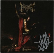 MAYHEM Daemon ATTILA CHISAR - De Mysteriis Dom Sathanas Leipzig Autograph SIGNED na sprzedaż  Wysyłka do Poland
