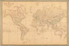 1843 mercator projection for sale  Santa Barbara