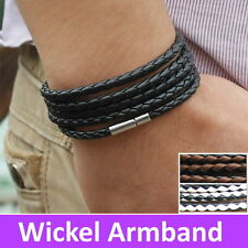 Armband leder schwarz gebraucht kaufen  Bad Orb
