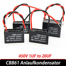 Usado, CBB61 Fan Anlaufkondensator 1 1.2/1.5/1.8/2/3μF bis 20μF 450VAC Dunstabzugshaube comprar usado  Enviando para Brazil