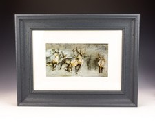 Vintage watercolour painting for sale  UK