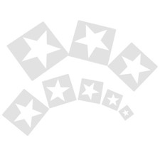 Kit de 8 plantillas de álbum de recortes plantilla de pintura de pared estrellas huecas para niños segunda mano  Embacar hacia Mexico