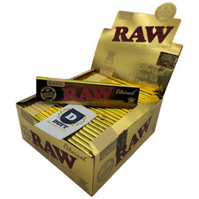 Papel de enrolar fino dourado etéreo cru tamanho King 1 3 6 12 25 50 caixa completa NOVO comprar usado  Enviando para Brazil