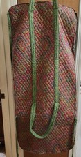 Bolsa acolchoada suspensa para guarda-roupa de viagem feita à mão com zíper duplo 22x51", usado comprar usado  Enviando para Brazil