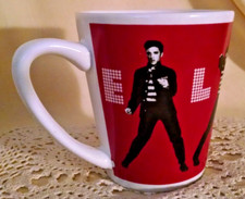 CANECA ELVIS PRESLEY JAILHOUSE ROCK VERMELHO BRANCO PRETO DANÇANDO APENAS PARA VOCÊ MEGATOYS. comprar usado  Enviando para Brazil