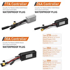 Ebike 24V/36V/48V  17A 26A 30A 3 Mode Sine Wave Controller for 350W-1000W Motor comprar usado  Enviando para Brazil