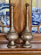 Pair indian brass for sale  HASTINGS