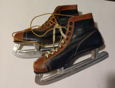 Usado, Patins de gelo masculinos vintage de couro Maple Leaf tamanho 9 comprar usado  Enviando para Brazil