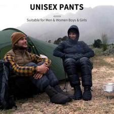 Pantalones de plumón al aire libre impermeables ultraligeros térmicos pantalones de senderismo camping nuevos segunda mano  Embacar hacia Mexico