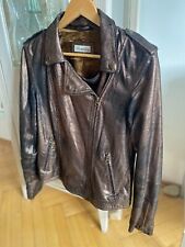 Brandalism lederjacke gold gebraucht kaufen  Pforzheim
