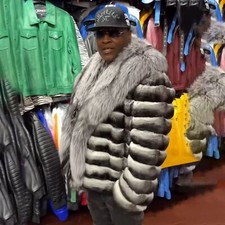 Usado, Casaco de pele de coelho Rex real luxo masculino com gola de pele de raposa jaqueta grossa comprar usado  Enviando para Brazil